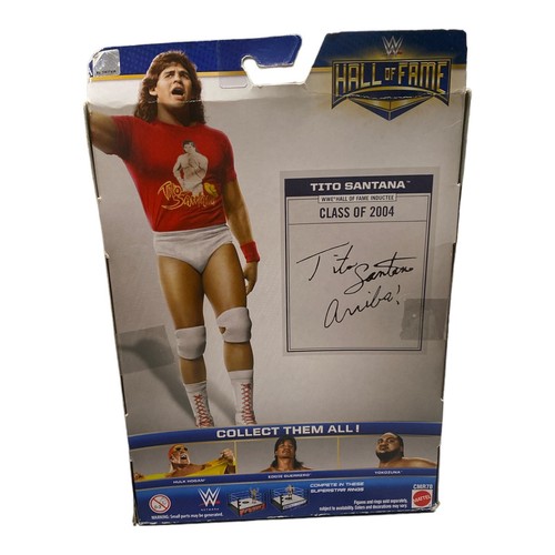 WWF WWE Elite Collection Figura Tito Santana Salón de la Fama Clase de 2004 *Nueva - Imagen 3 de 6