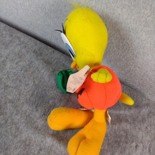 WB Looney Tunes Tweety Plush Halloween Orange Pumpkin Pants Twick or Tweet W/Tag - Picture 6 of 9