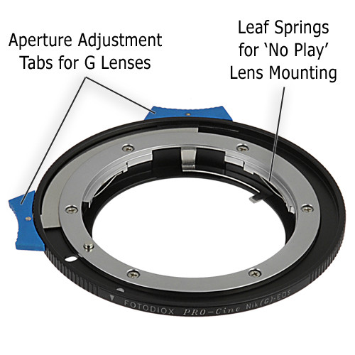 Fotodiox Pro Lens Adapter Nikon Nikkor F-Mount G-Type Lens to Canon EOS Cameras - Picture 4 of 10