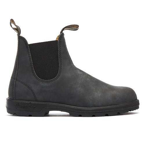 cálido de Hombres de cuero de Chelsea Botas negro 587 invierno tobillo Blundstone rústico Zapatos pOwnFxIqn
