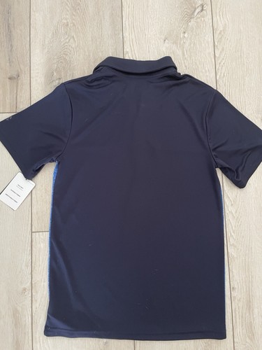 Champion Youth Boys Size L 12/14 Blue Performance Polo Shirt Casual Golf NEW - Picture 5 of 5