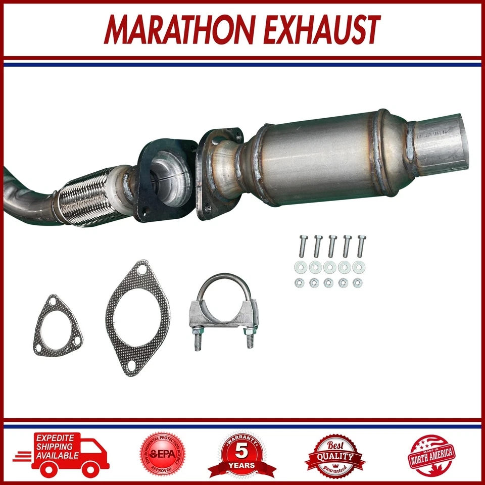 Front Flex Pipe & Rear Catalytic for 08-10 Malibu |08-09 G6 | 08-09 Aura 2.4L - Image 2 of 3