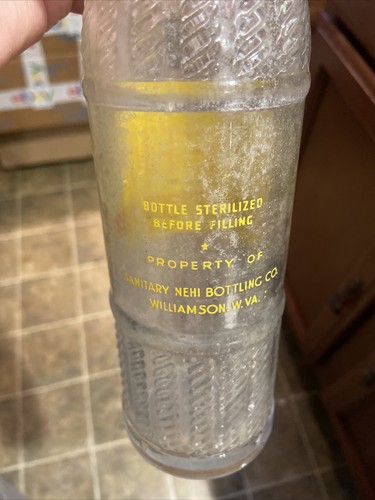 Rare Nehi Beverages ACL Soda Bottle Sanitary Nehi Bottling Williamson WV - Picture 5 of 10