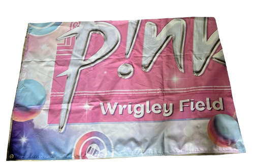 P!nk Tour de Carnaval de Verano Único en Su Clase Gigante Promo Banner Wrigley Field/Cubs - Imagen 15 de 24