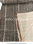 Cotton Kantha Quilt Hand Block Print Indian Blanket Bedspread Throw Double Size
