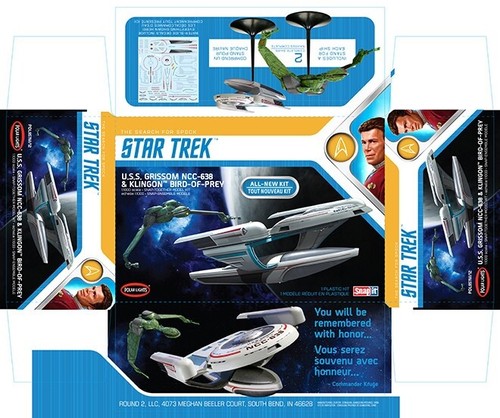 Star Trek U.S.S. Grissom NCC-638 & Klingon Bird-Of-Prey Snap Model Kit Brand New - Picture 2 of 11