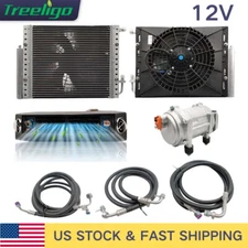 Universal 12V Air Conditioner Under Dash AC Unit Compressor For Caravan Van Cab