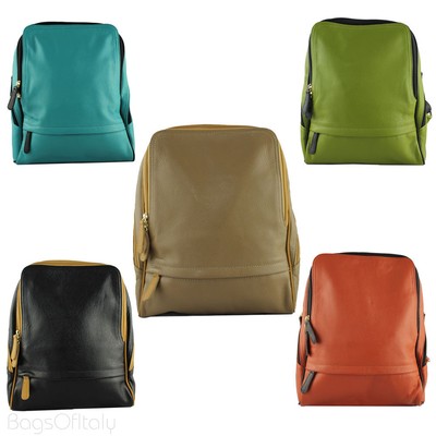 Daniela Moda Genuine Italian Leather Rucksack Backpack Leisure Travel Handbag
