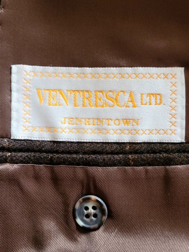 Abrigo Deportivo Club Chaqueta Patrón Overcheck Italiano 100% Tela Cachemira Canadá 50L - Imagen 5 de 10