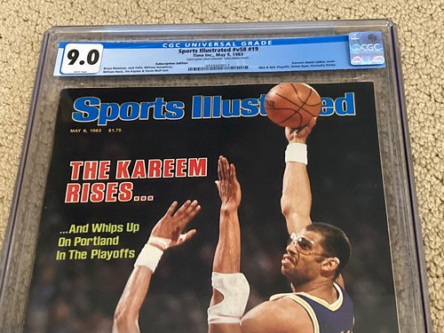 Kareem Abdul-Jabbar Sports Illustrated CGC 9.0  White Pages (LA Lakers!!) - Picture 2 of 2