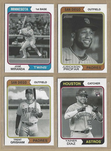 2023 TOPPS HERITAGE BLACK & WHITE IMAGE VARIATION - PICK ANY YOU WANT - Picture 10 of 21