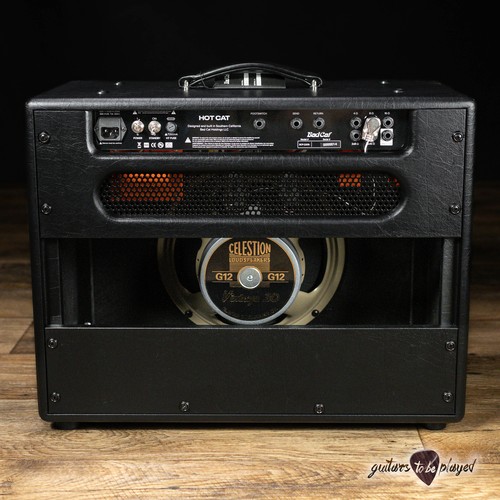 Combo amplificador de tubo de 2 canales Bad Cat Hot Cat 1x12 45 W con pedal y cubierta - Imagen 7 de 12