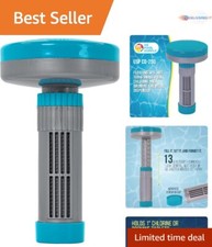 Floating Chlorine Bromine Dispenser 1" Tablets 13 Flow Settings for Pools