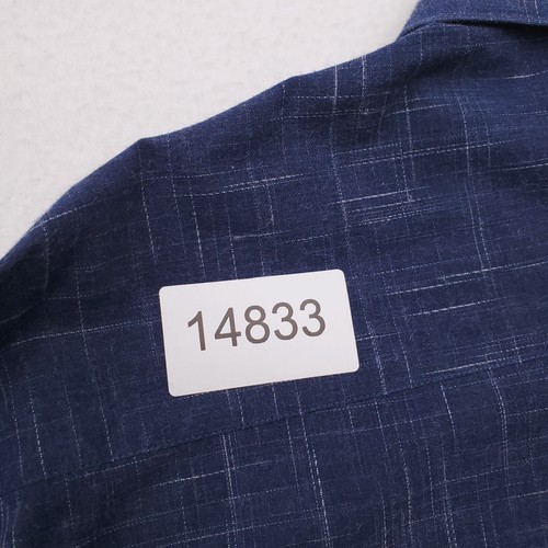 Jared Lang Shirt Mens Extra Large Blue Slim Fit Button Front Preppy Abstract - Picture 15 of 15