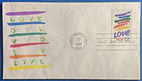 Five Different U.S. #2143 22¢ Stripes Love FDCs Better Cachets Includes HD HP - Picture 8 of 11