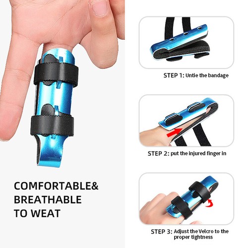Mallet Soporte de espuma de aluminio para dedo, férula para articulación rota - Imagen 2 de 13