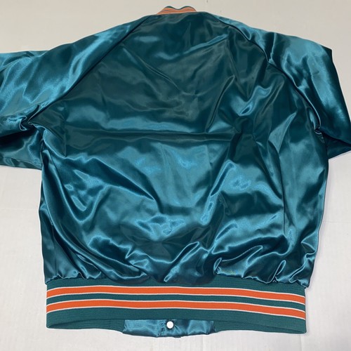 Chaqueta de Satén Chalk Line Miami Dolphins Vintage Años 90 Talla Mediana Como Nueva - Imagen 6 de 9