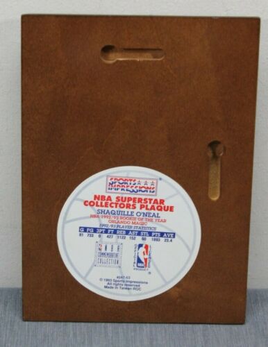 Targa 5x7 vintage 1993 SHAQUILLE O'NEAL NBA Superstar da collezione magia - Foto 4 di 7
