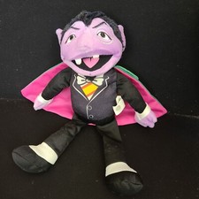 Sesame Street Nanco 14" Count Von Count Purple Plush 2011