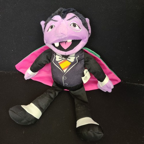 Sesame Street Nanco 14" Count Von Count Purple Plush 2011