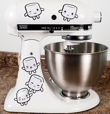 Tasty Marshmallows Kitchenaid Mixer Mixing Machine Decal Art Wrap