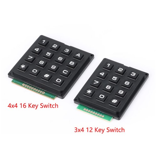 3x4 4x4 Matrix Array 12 16 Key 3*4 4*4 Switch Keypad Keyboard Module for Arduino - Picture 1 of 7
