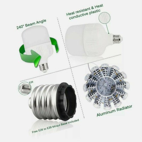 2LOHAS High Watt LED Bulbs 250W-300W Equivalent, LED Bulb Soft White 3000K Hig - Picture 6 of 8