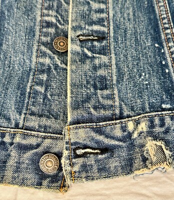 Authentic 1960s Big E Levi's Denim Jacket Rare Type3 Vintage Authentic 1960s Big E Levi's Denim Jacket Rare Type3 Vintage