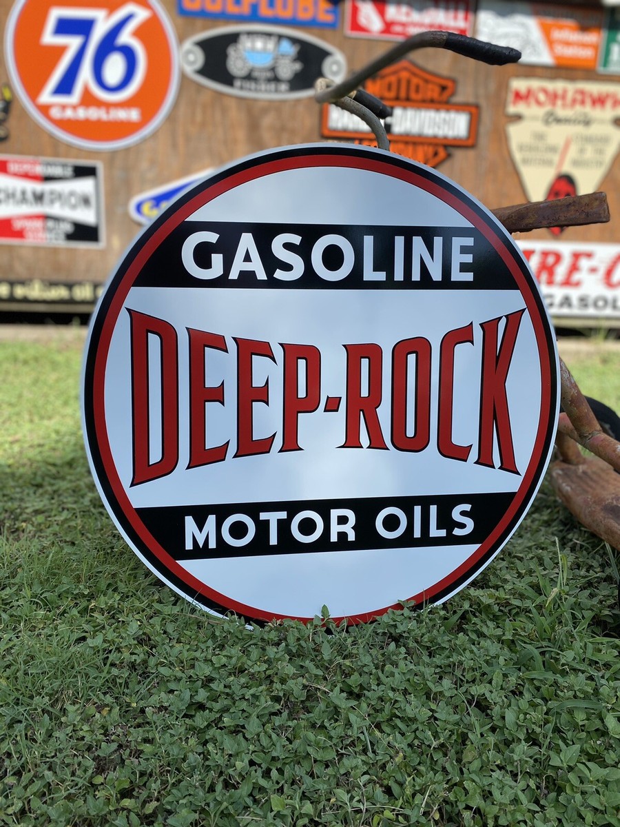 1940's Deep Rock oil ポスター　サイン 1940's Deep Rock oil ポスター サイン 1940's Deep Rock oil