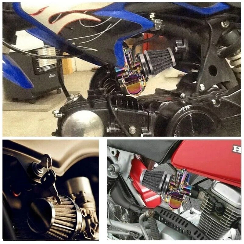 4x Black 52mm Air Intake Filter Cleaner Pod Fits BMW F650 F650CS F700GS F800GS Foto 2 de 4