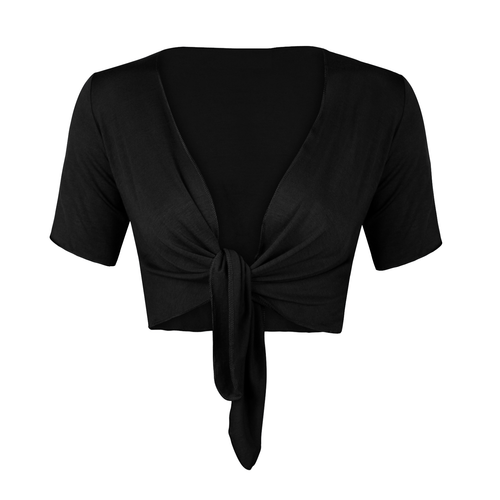 DAMEN EINFACH BINDEN KNOTEN BOLERO ACHSELZUCKEN KROP TOP WRAP ACHSELZUCKEN CARDIGANS 8-22 - Bild 8 von 12