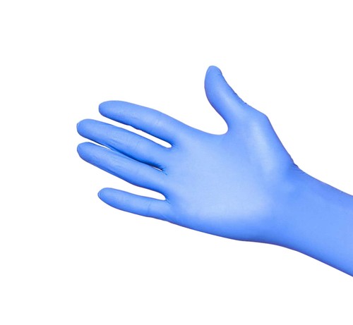 Basic 1000 PCS Blue Synmax Vinyl Exam Gloves Latex-Free & Power-Free L-SIZE - Picture 3 of 10