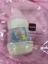 New Mam Vented Base Bottle 4.5 oz Newborn Anti Colic Baby Feeding