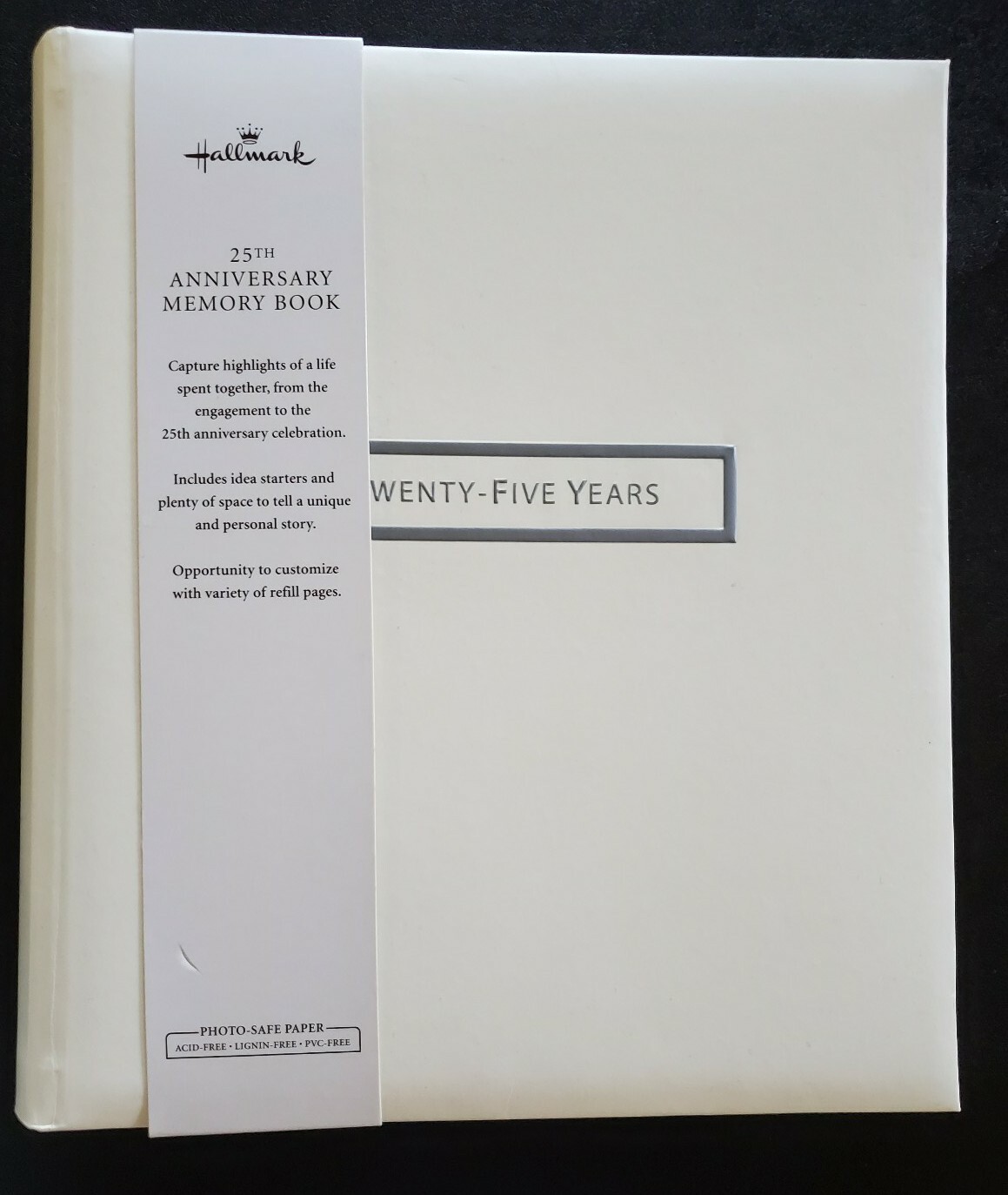 Hallmark Memory Book 25th Anniversary Photo Safe Paper Gift 25 Years