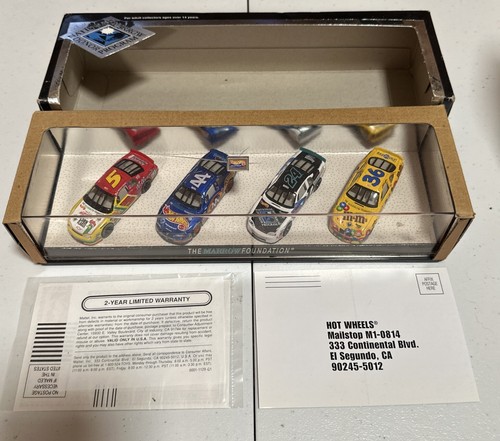 1999 Hot Wheels Racing Marrow Foundation Set of 4 Real Riders Gordon Petty New - Picture 1 of 11
