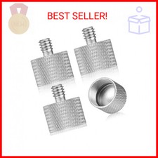 4 Pieces Mic Stand Adapter 5/8 Female to 1/4 Male for Camera Mount Tripod Thread