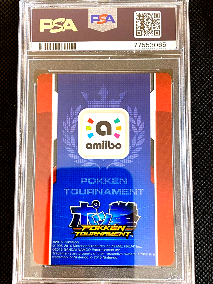 PSA 9 MINT SHADOW MEWTWO AMIIBO BONUS CARD POKKEN TOURNAMENT