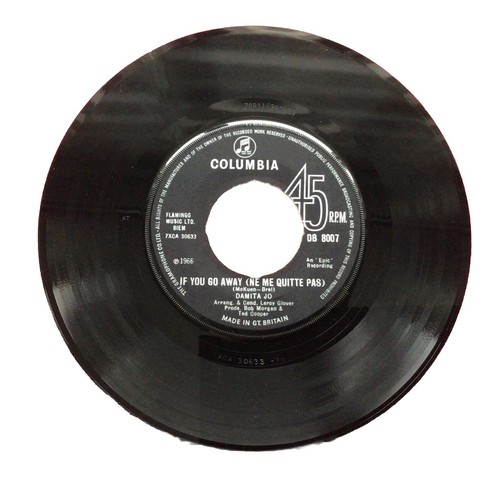 A342 If You Go Away (Ne Me Quitte Pas) Damita Jo, 7"Single, Excellent Condition - Picture 2 of 4