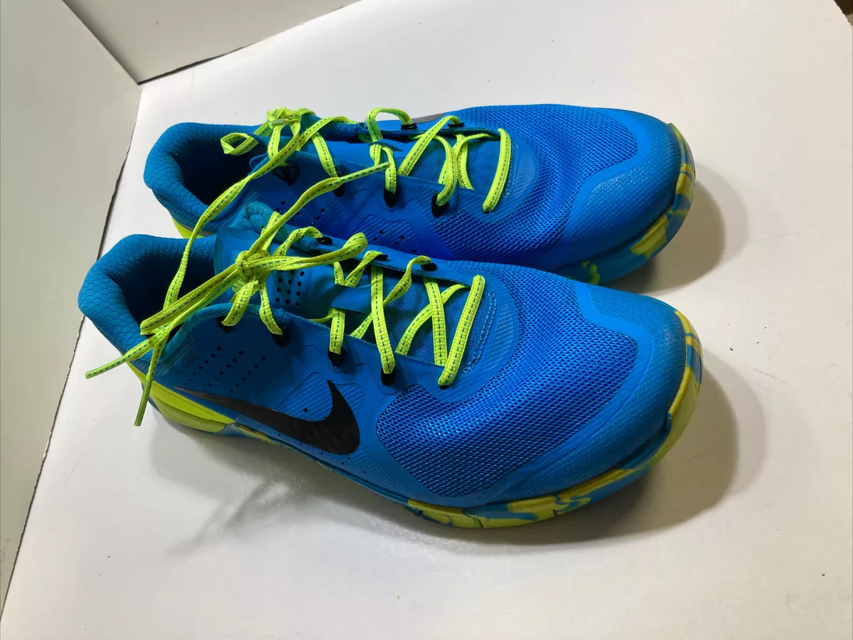 Nike Metcon 2 CrossFit Shoes Women s Size 9 Lifting Training Amp Blue Glow