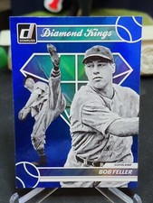 2023 Panini Donruss Baseball Bob Feller Diamond Kings Blue Foil