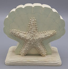 Starfish Beach HALLMARK Message Memo Pad Holder Seashell Paper Resin Material