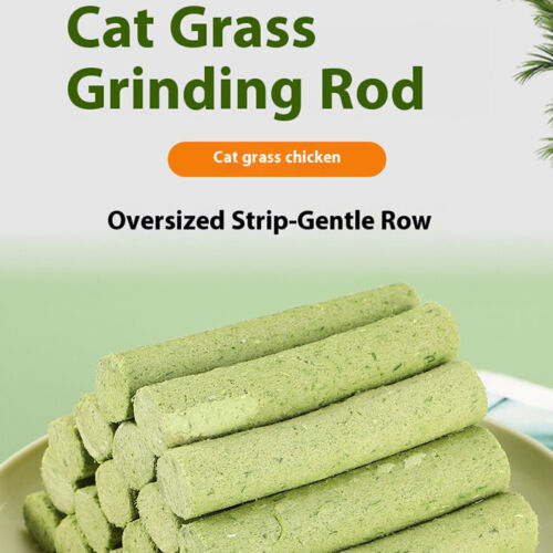 60X Cat Grass Sticks Pet Snacks Cat Food for Cats Of All Ages Cat Teeth Clean AU - Picture 7 of 12