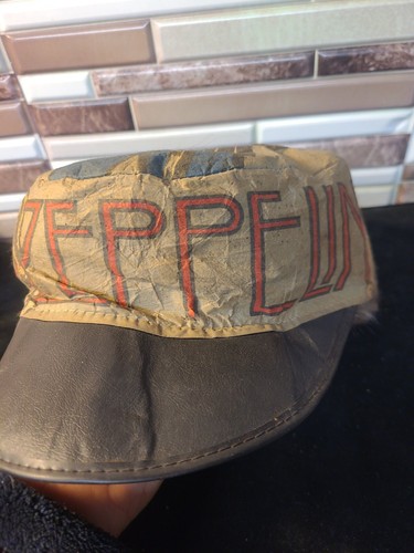 EXTREM SELTENES Led Zeppelin Hut Papier ? Konzert Leder Rechnung ? Tourenware? - Bild 5 von 12