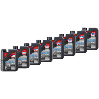 Motoröl LIQUI MOLY Street 20W50 8x 1 Liter für BMW Ducati Harley Moto Guzzi