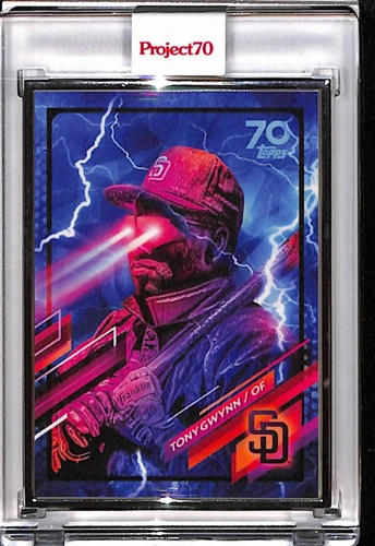2021 TOPPS PROJECT 70 #752 TONY GWYNN BY MIKAEL B. P70 AP SILVER FRAME 02/51