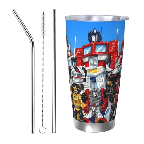 Transformers G1 20 oz Bicchiere Isolato Acciaio Inox Sottovuoto Tazza Caffè - Foto 9 di 44