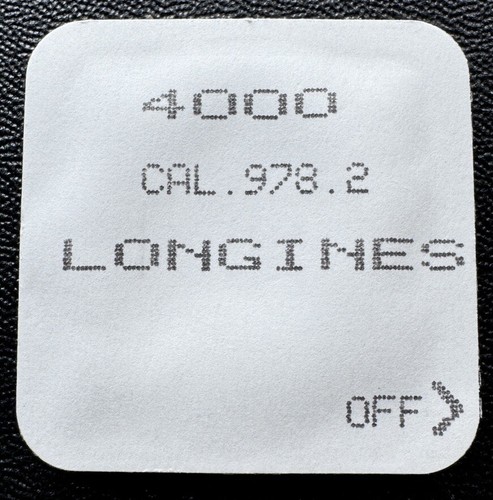 Genuine Longines Watch 4000 Caliber 978.2 Circuit E10-11 - Bild 2 von 2