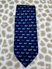 NWT Boy s Vineyard Vines Whale Tie Navy Blue Green Easter 1st Communion