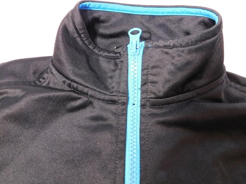Athletic Works Girls Jogging Jacket, Medium/8, Black with Blue Trim - Picture 6 of 10