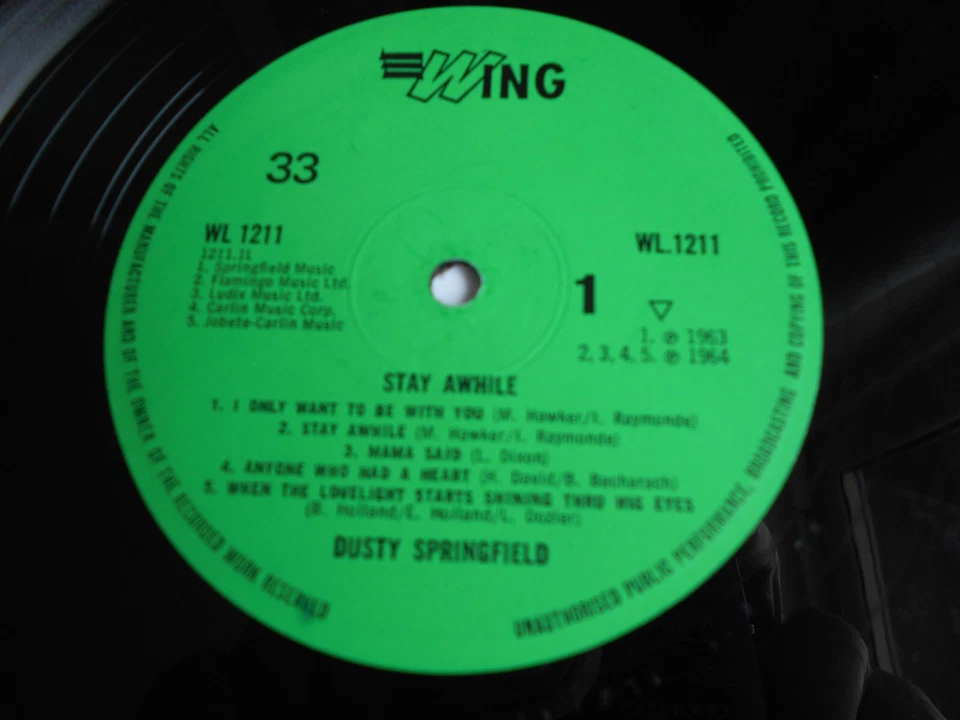 Dusty Springfield Stay Awhile 1964 LP Philips Wing WL 1211 Mockingbird Etc Nice1 - Image 3 of 4